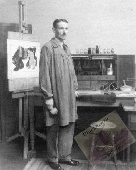 John Edgar Platt at Blackheath School of Art, circa 1934.