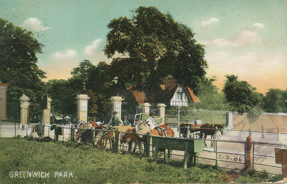 008505 Gate & Donkeys